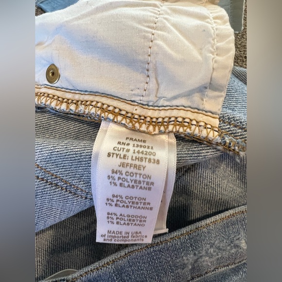 FRAME Le High Straight Jeffrey Jean - Picture 4 of 6